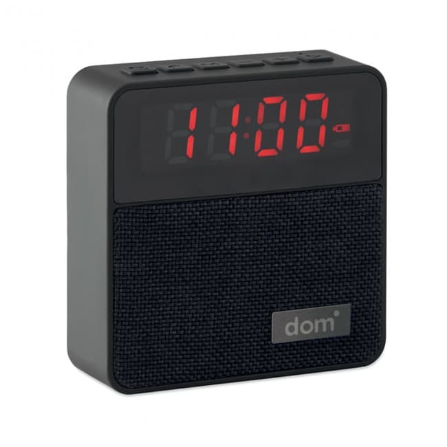 Custom Printed Fabric clock-alarm speaker - Image 1