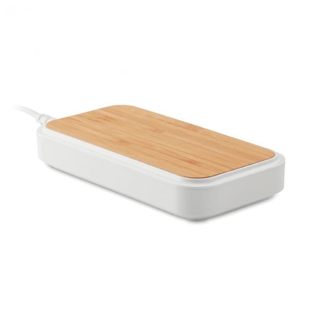 Custom Printed Wireless charger in bamboo - Image 8