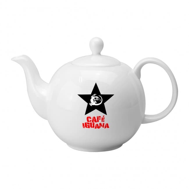 Custom Printed Pot Belly Tea Pot