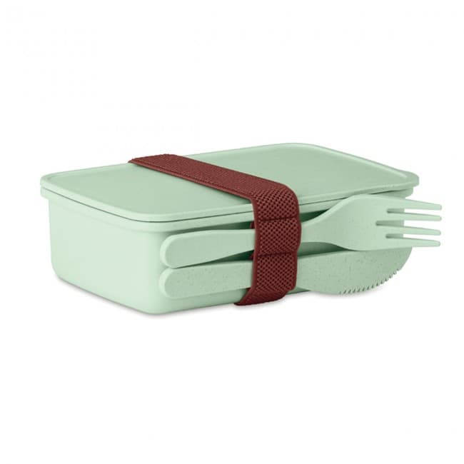 Custom Printed Lunch box in bamboo fibre /PP - Image 1