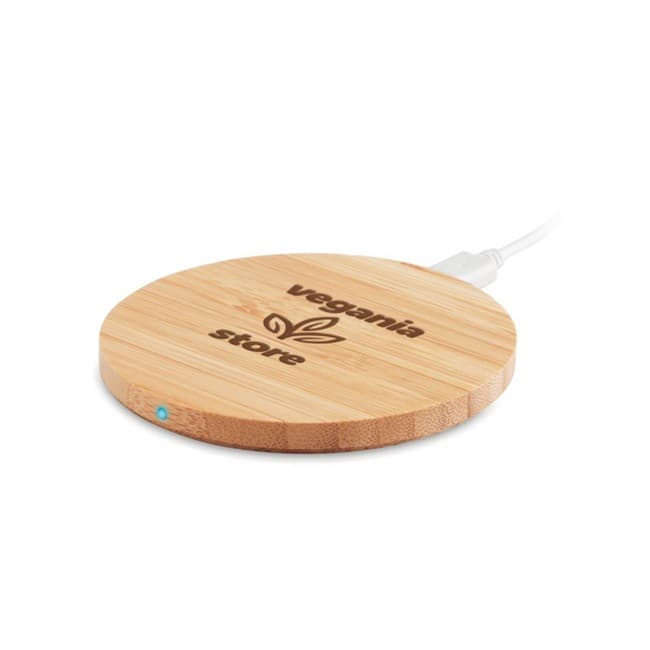 Custom Printed Wireless Charger Bamboo 5W - Image 7