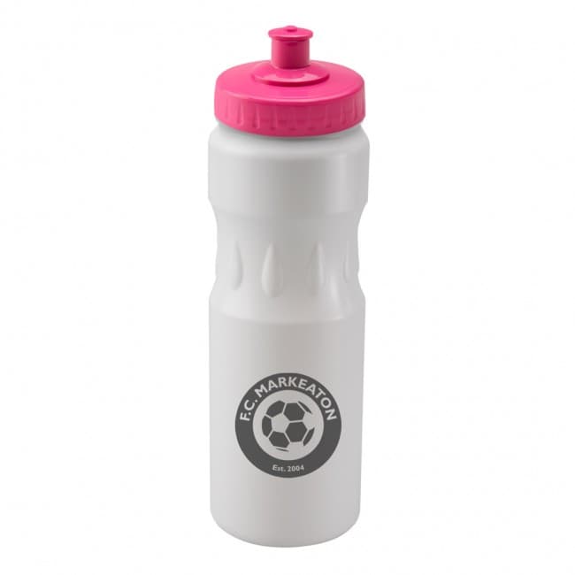 Custom Printed Teardrop Sports White 750ml