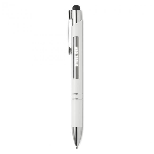 Custom Printed Aluminium stylus pen w/ light - Image 3