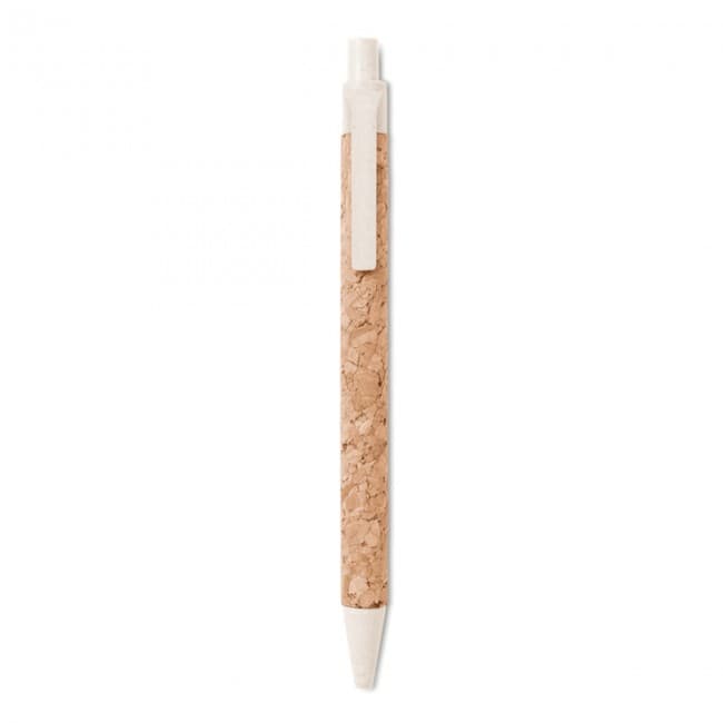 Custom Printed Cork/ Wheat Straw/ABS Ballpen - Image 2