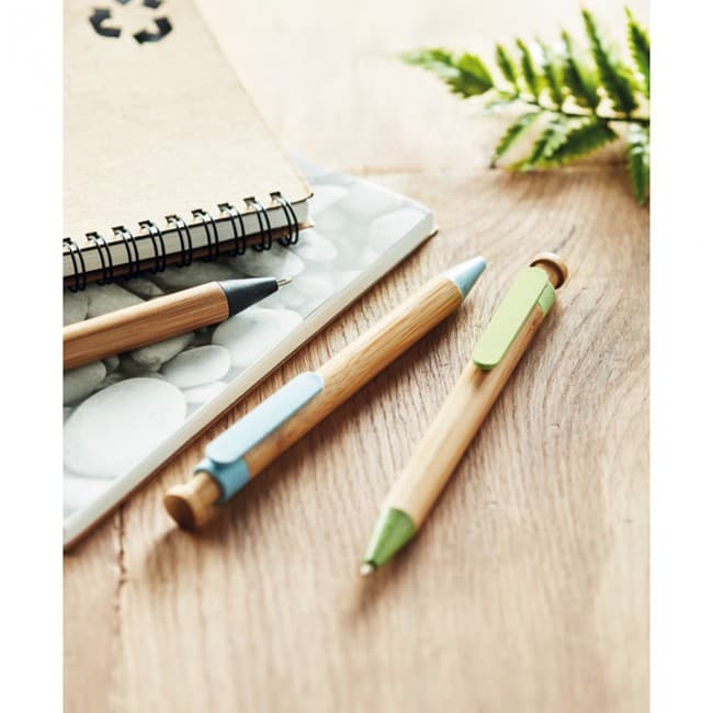 Custom Printed Bamboo/Wheat-Straw ABS Ballpen - Image 9