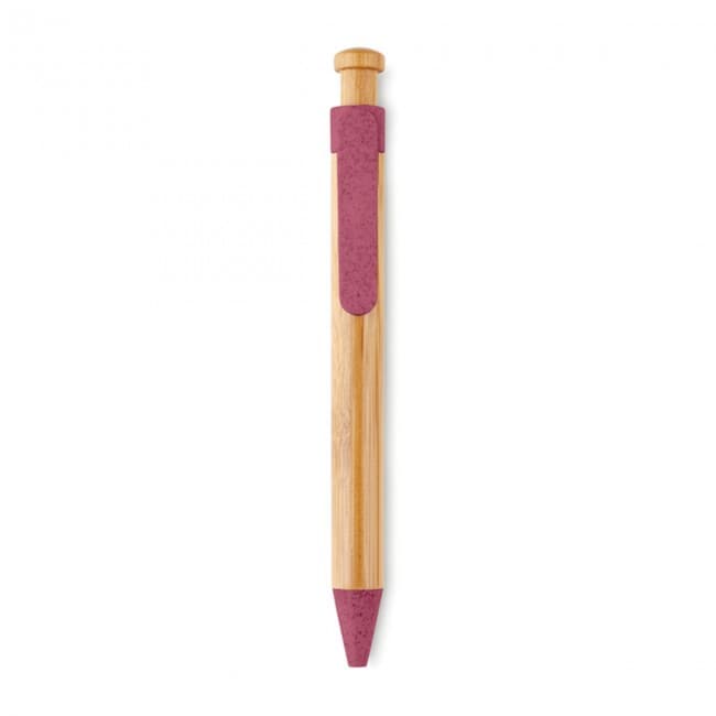 Custom Printed Bamboo/Wheat-Straw ABS Ballpen - Image 6