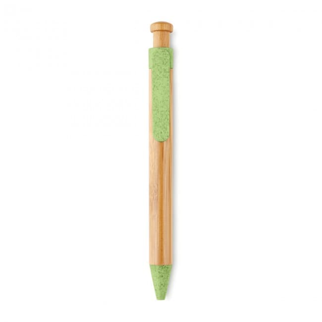 Custom Printed Bamboo/Wheat-Straw ABS Ballpen - Image 4