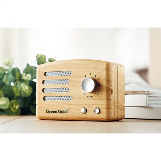 Custom Printed Wooden look Bluetooth Speaker - Image 3