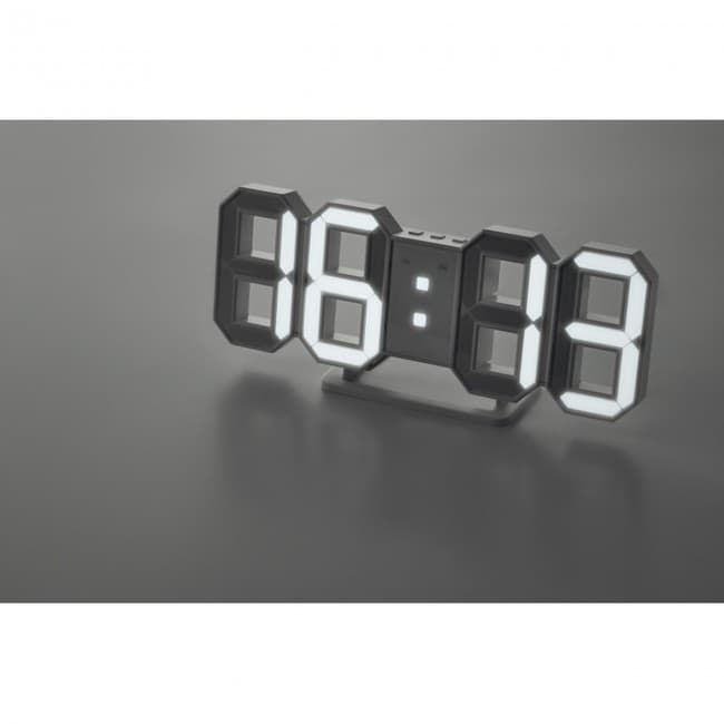 Custom Printed LED Clock with AC adapter - Image 1