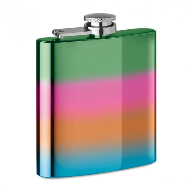 Custom Printed Slim hip flask 175ml - Image 8