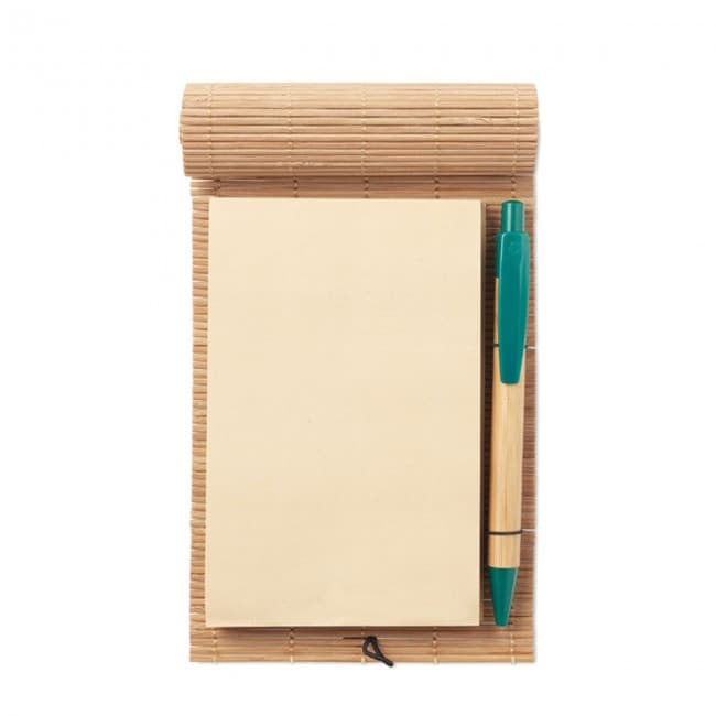 Custom Printed Bamboo 80 sheet notebook & pe - Image 4