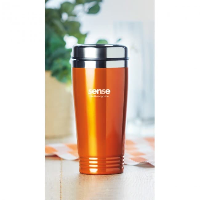 Custom Printed Double Wall Travel Cup 400ml - Image 4