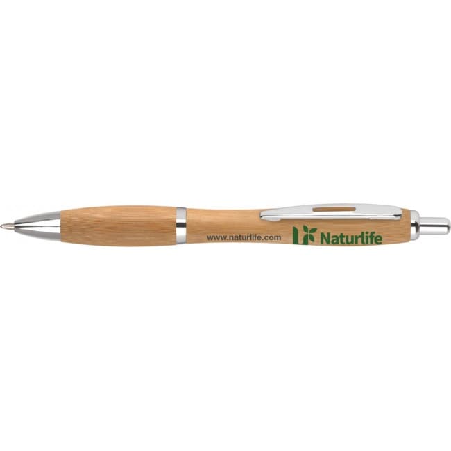 Custom Printed Contour Wood Ballpen