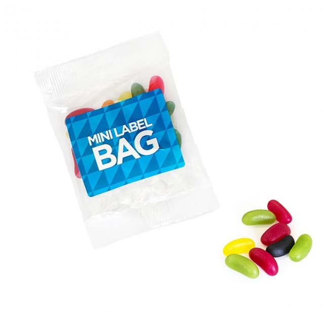 Custom Printed Jelly Bean Mini Label Bag