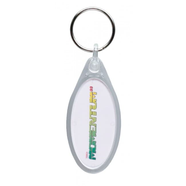 Custom Printed Elliptical Keyring