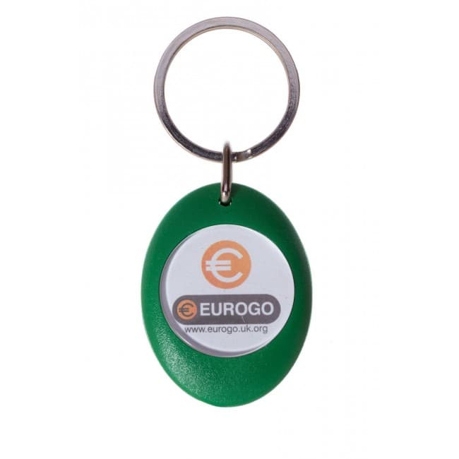 Custom Printed Trolley Coin Keyring - Image 4