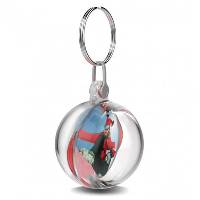 Custom Printed Sphere Bauble Keyring