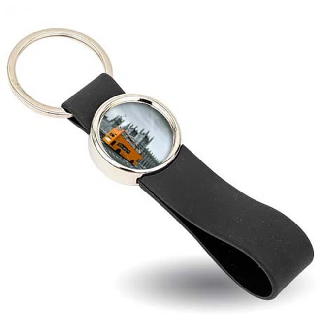 Custom Printed Metal Keyring with Silicone Loop - Image 5