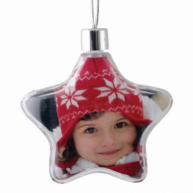 Custom Printed Star shaped bauble