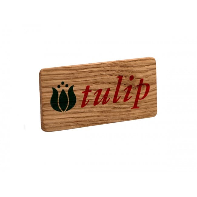 Custom Printed Real wood promotional badges