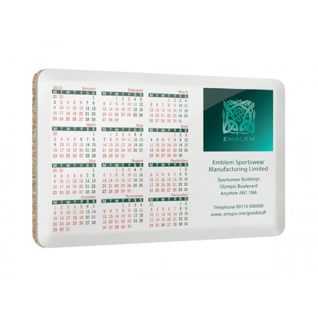 Custom Printed Large or calendar style metal coaster