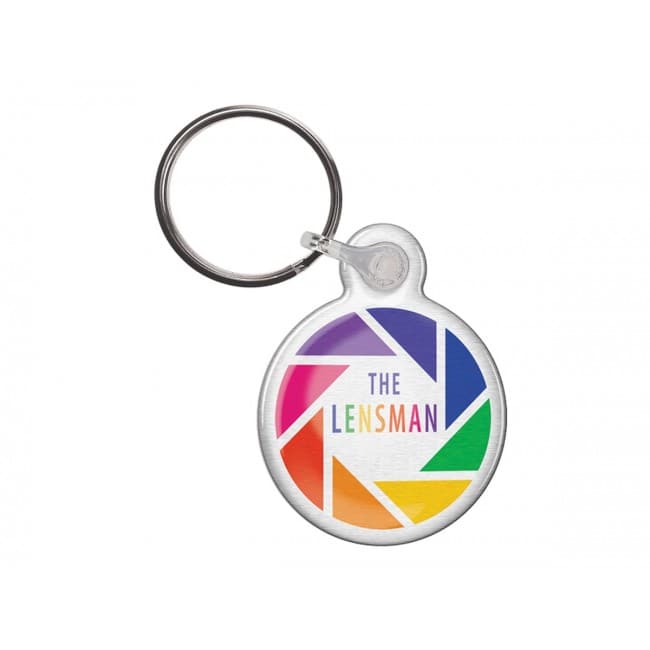 Custom Printed Double sided metal keyrings