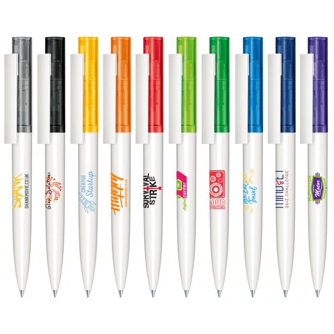 Custom Printed senator Headliner Clear Basic ball pen