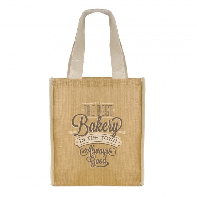 Custom Printed Lynx Jute Shopper - Image 1