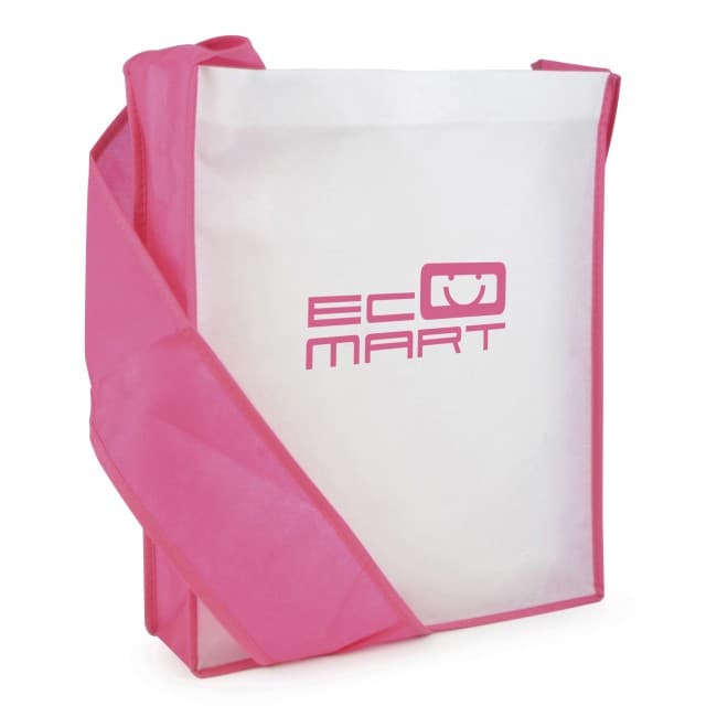 Custom Printed Contrast Non-Woven Messager Bag - Image 2