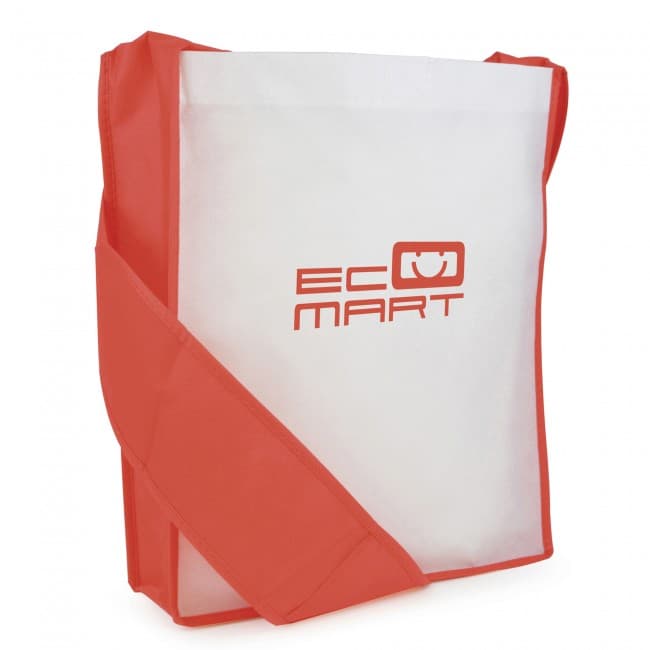 Custom Printed Contrast Non-Woven Messager Bag - Image 1