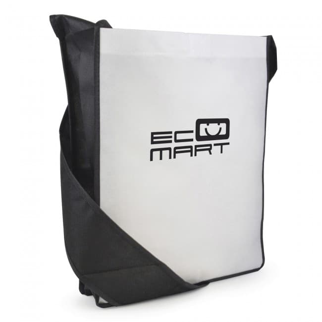 Custom Printed Contrast Non-Woven Messager Bag - Image 7