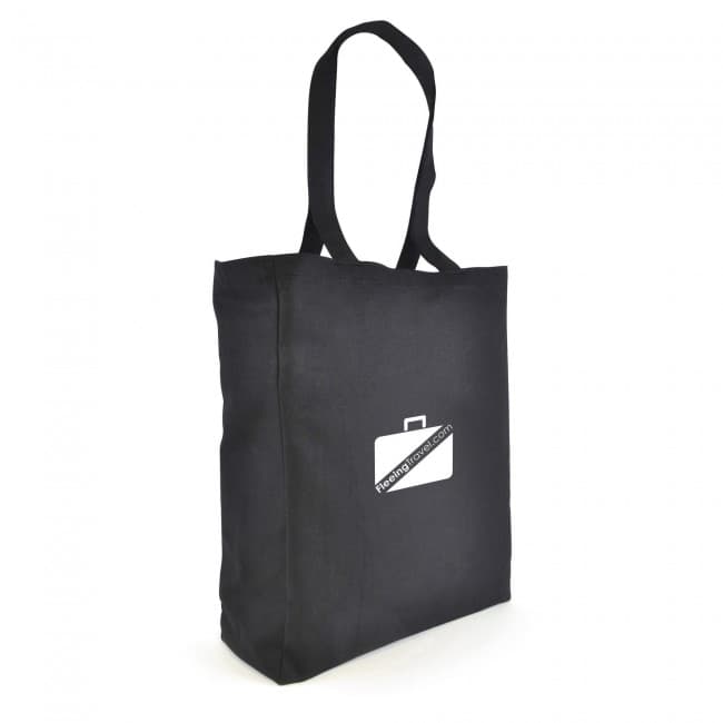 Custom Printed Dunham Black Canvas Shopper 10oz - Image 1