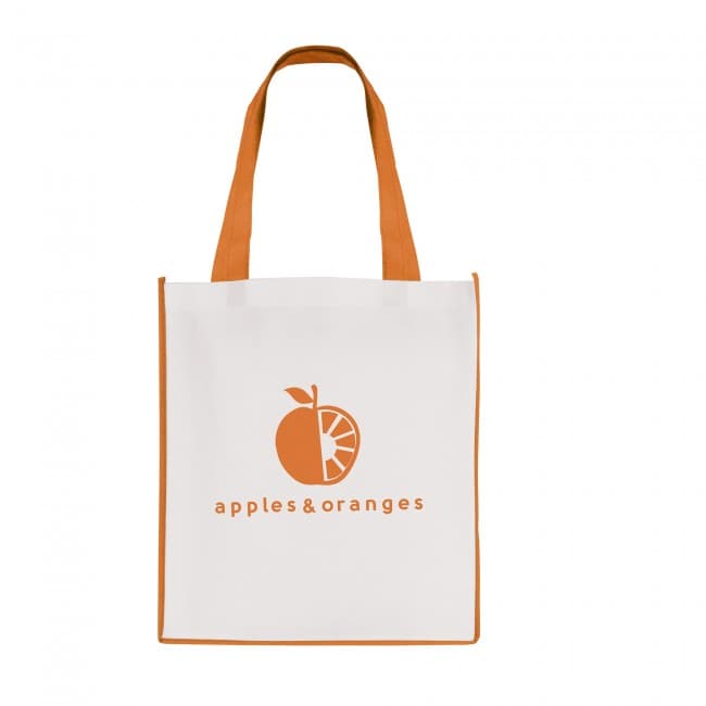 Custom Printed Large Recyclable Non-Woven Contrast Shopper - Image 4