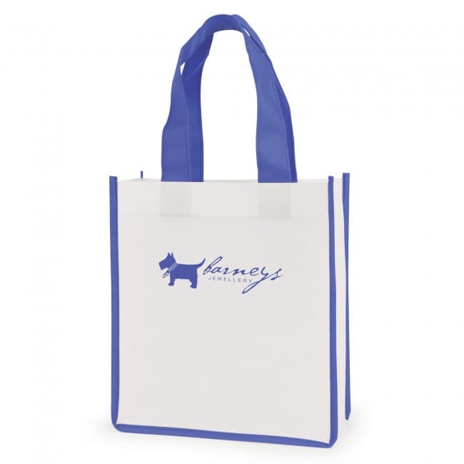 Custom Printed Mini Contrast  Recyclable Non-Woven Shopper - Image 2