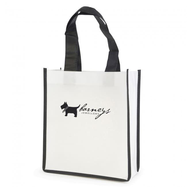 Custom Printed Mini Contrast  Recyclable Non-Woven Shopper - Image 8