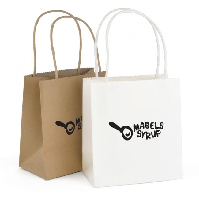 Custom Printed Brunswick Natural Coloured Paper Bag - Image 2