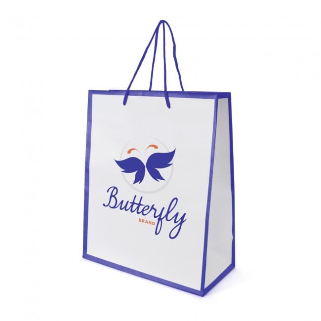 Custom Printed Newquay Medium Glossy Paper Bag - Image 3