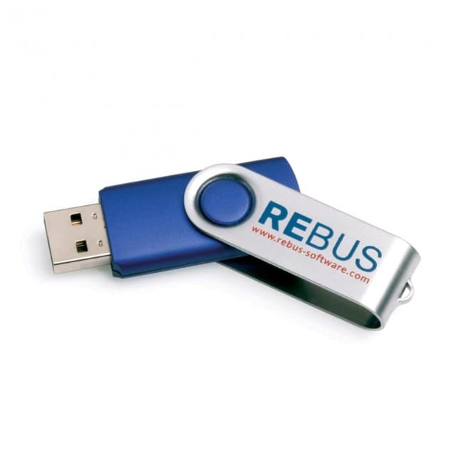 Custom Printed UK Stock Twister USB FlashDrive