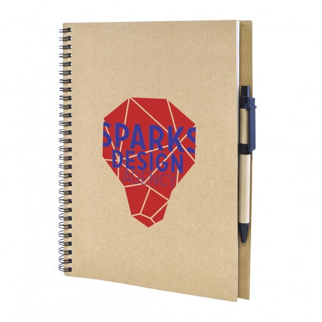 Custom Printed Lacrimoso A4 Recycled Wiro Bound Notepad