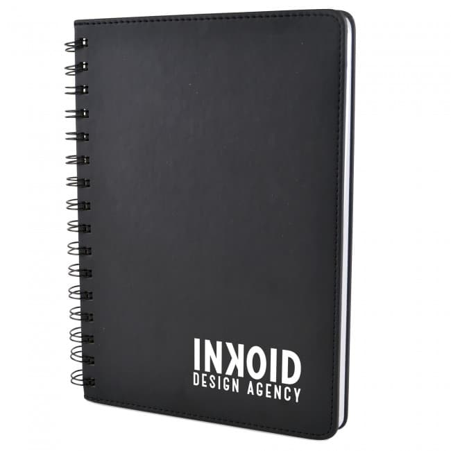 Custom Printed Salerno A5 Spiral Bound Notepad - Image 1