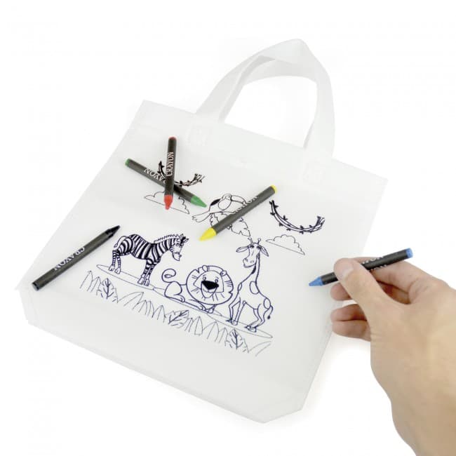 Custom Printed Kids Colouring Bag - Image 2