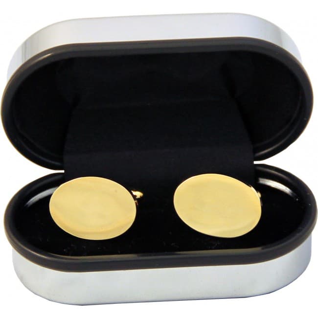 Custom Printed Gold Plated Cufflinks - Image 1