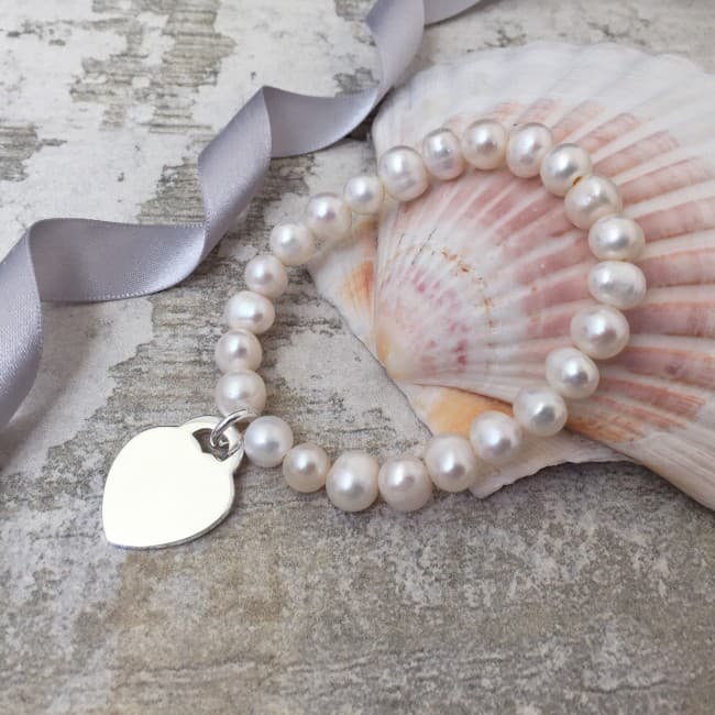 Custom Printed Antigua Freshwater Pearl Bracelet