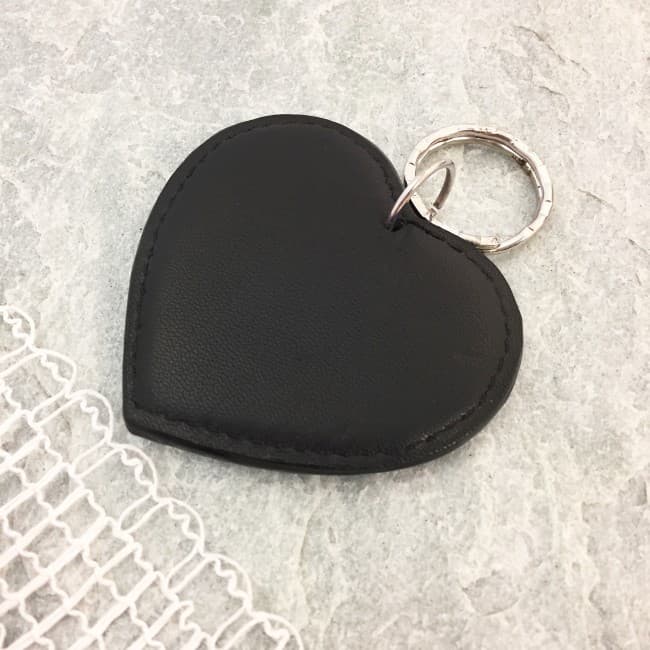 Custom Printed Heart Keyring - Image 2