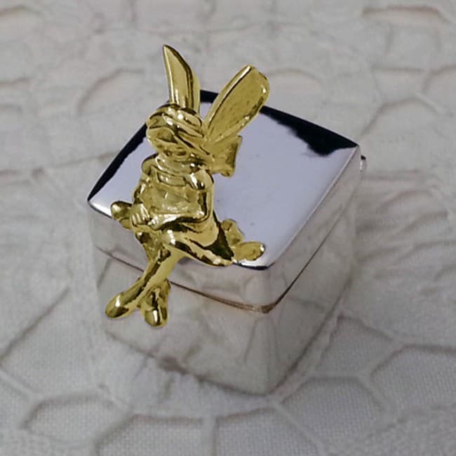 Custom Printed Sterling Silver Fairy On Box