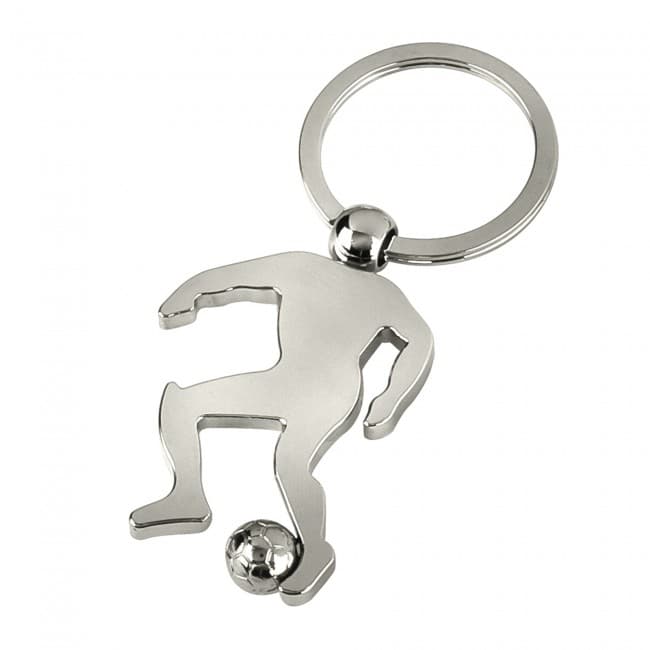 Custom Printed Soccer Man Keyring