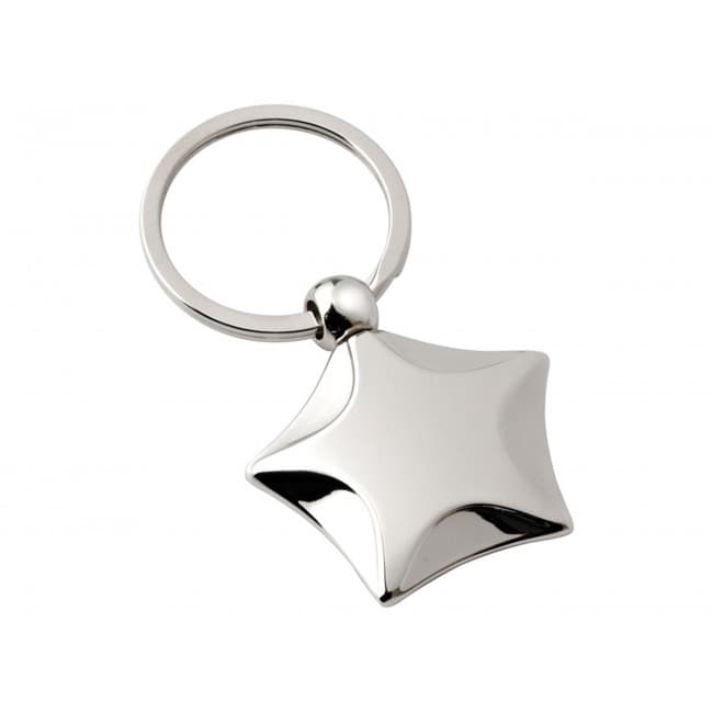 Custom Printed Star Keyring