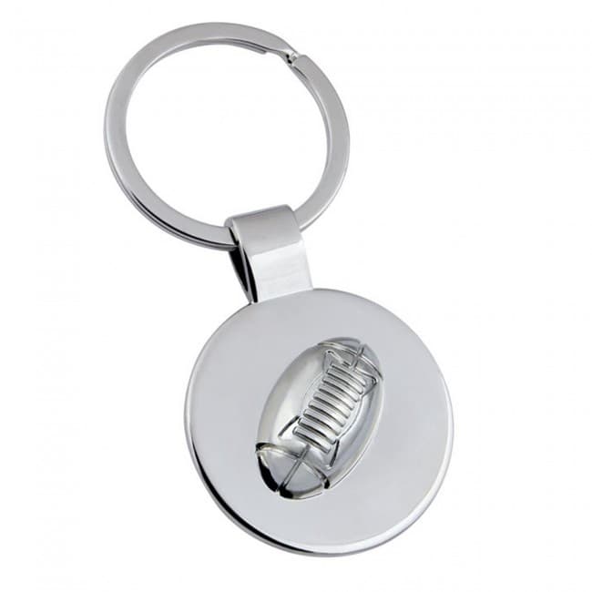 Custom Printed Rugby Ball Keyring