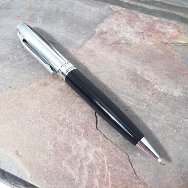 Custom Printed Classic Ballpoint Pen in Chrome Box