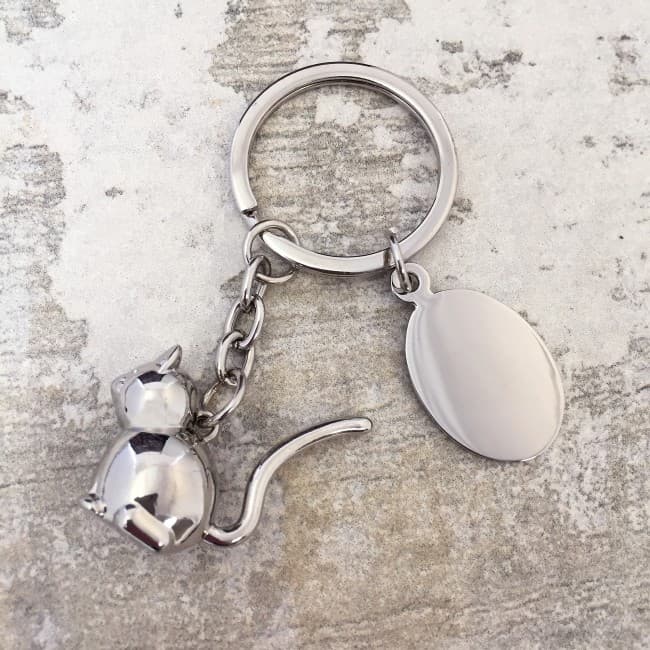 Custom Printed Kitty Keyring